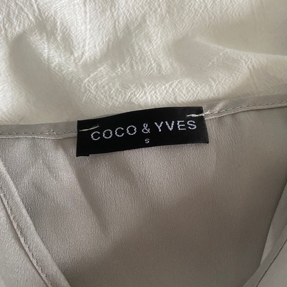 SILVER SATIN WRAP DRESS - Picture 3 of 3